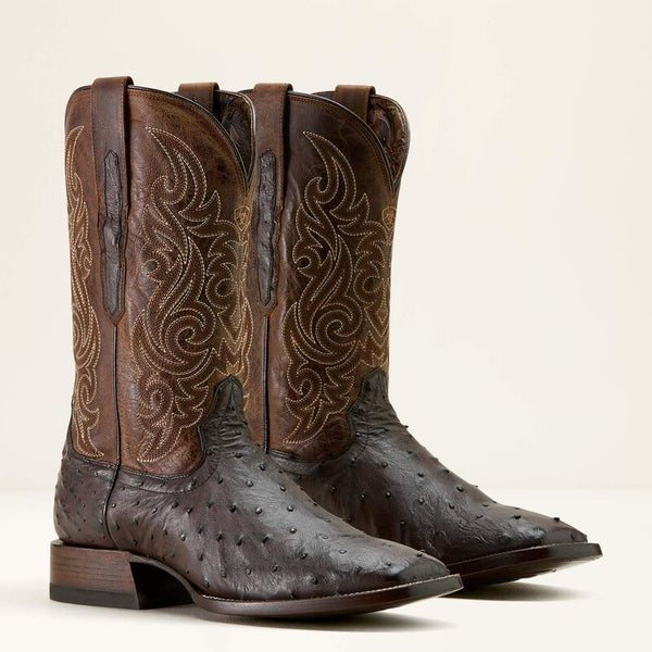 Ariat Men Classic Cash Wide Square Toe Western Boot - Broken horn