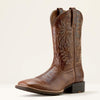 Ariat Men Sport Western Wide Square Toe Cowboy Boot - Broken horn