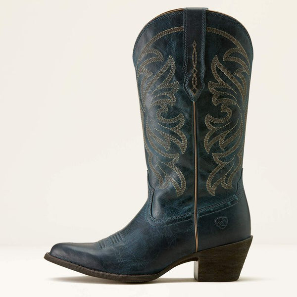 Ariat Women New Heritage J Toe Western Boot - Broken horn