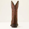 Ariat Women Round Up StretchFit Wide Square Toe Western Boot - Broken horn