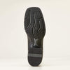 Ariat Womens Round Up Remuda Western Boot - Black Deertan - Broken horn