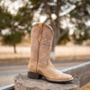 Ariat Womens Round Up Remuda Western Boot - Brown Bomber - Broken horn