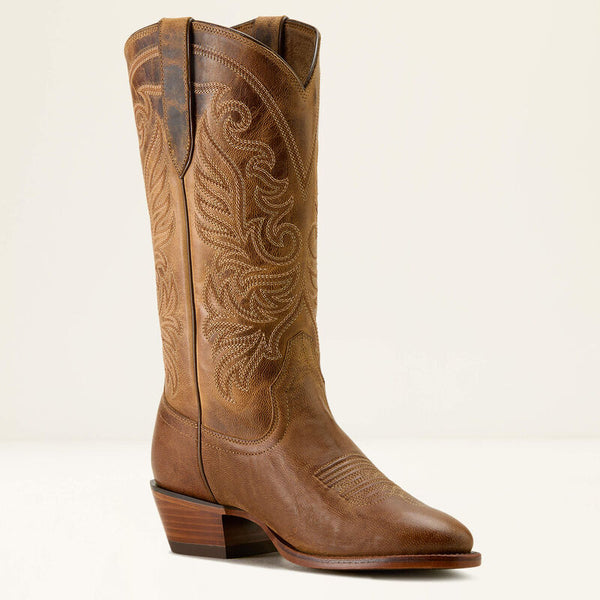 Ariat Women Louella R Toe Western Boot - Broken horn