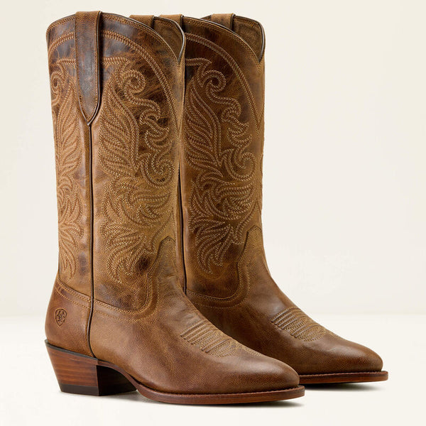 Ariat Women Louella R Toe Western Boot - Broken horn