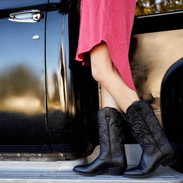 Ariat Heritage R Toe Western Boot - Broken horn