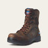 Ariat Turbo 8" USA Assembled Waterproof Carbon Toe Work Boot - Broken horn