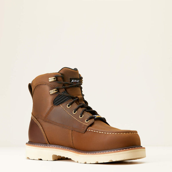 Ariat Rebar Lift 6" Waterproof Composite Toe Work Boot - Broken horn
