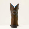 Ariat Tombstone Wide Square Toe Western Boot - Youth - Broken horn