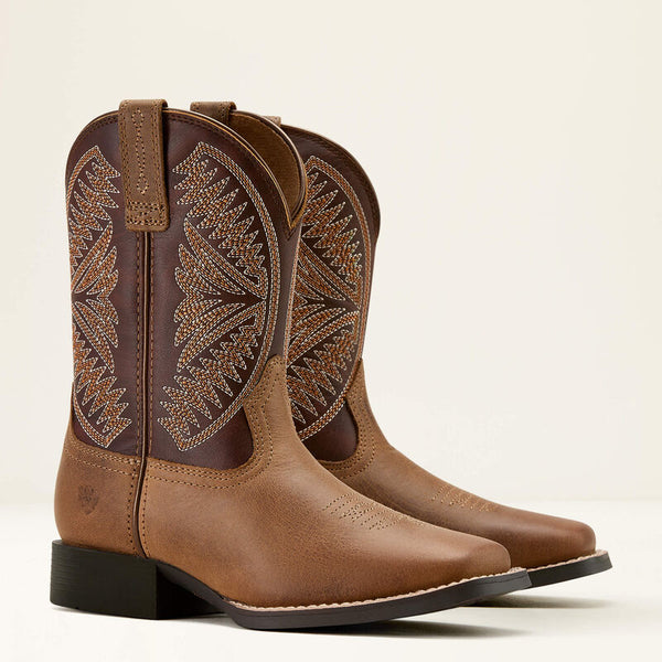 Ariat Youth Ruidoso Western Boot - Broken horn