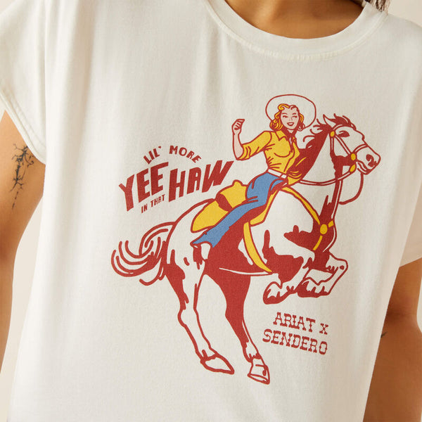 Ariat & Sendero Yeehaw T-Shirt - Broken horn