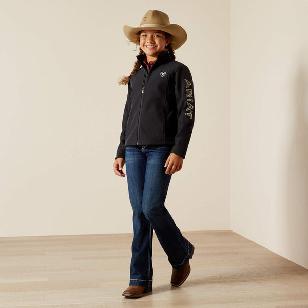 Ariat Logo Softshell Jacket Youth - Broken horn