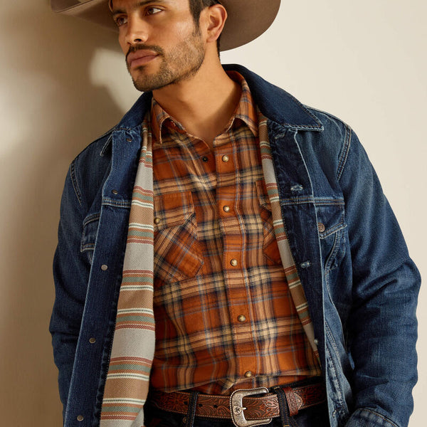 Ariat Blanket Lined Trucker Jacket - Broken horn