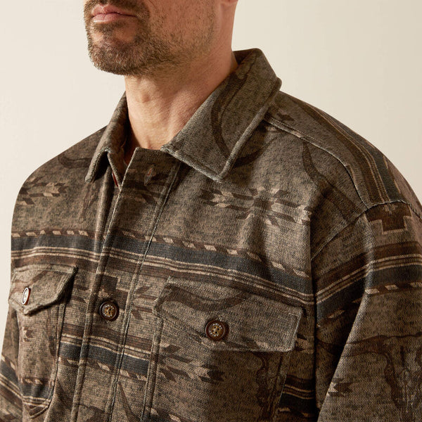 Ariat Caldwell Printed Shirt Jacket - Broken horn