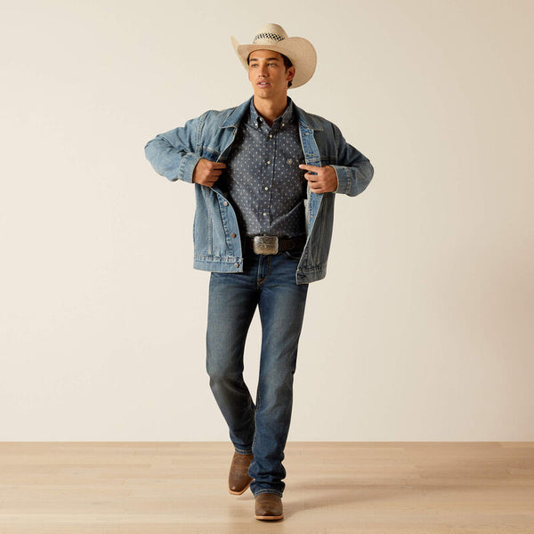 Ariat Denim Trucker Jacket - Broken horn