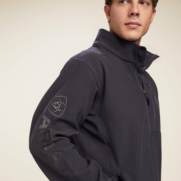 Ariat Mens Logo 2.0 Softshell Jacket - Phantom - Broken horn
