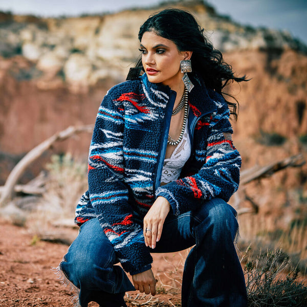 Ariat Chimayo Fleece Jacket - Broken horn
