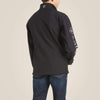 Ariat Kids Logo 2.0 Softshell Jacket - Black/Silver - Broken horn