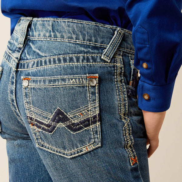Ariat B5 Slim Charger Stackable Straight Leg Jean - Broken horn