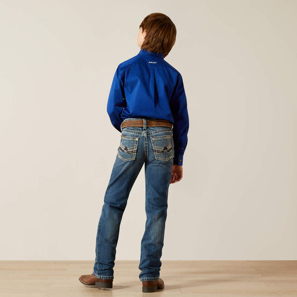 Ariat B5 Slim Charger Stackable Straight Leg Jean - Broken horn