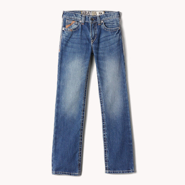 Ariat B5 Slim Charger Stackable Straight Leg Jean - Broken horn