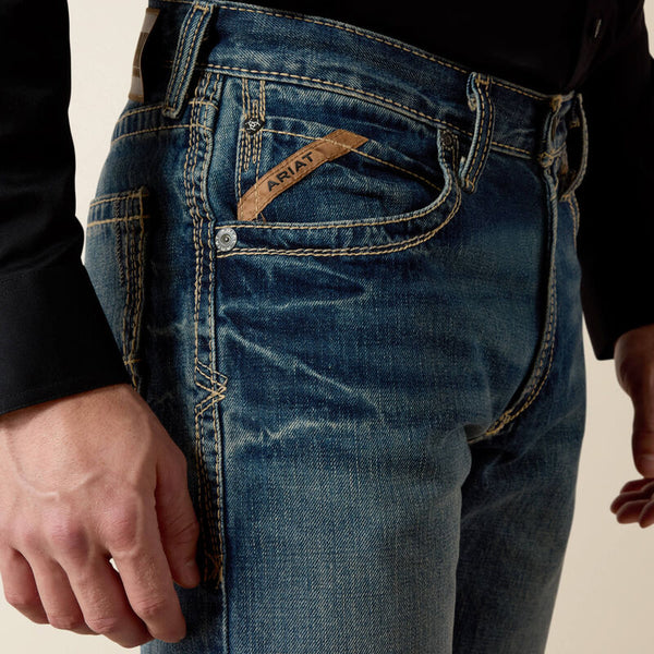 Ariat M5 Slim Boundary Stackable Straight Leg Jean - Broken horn