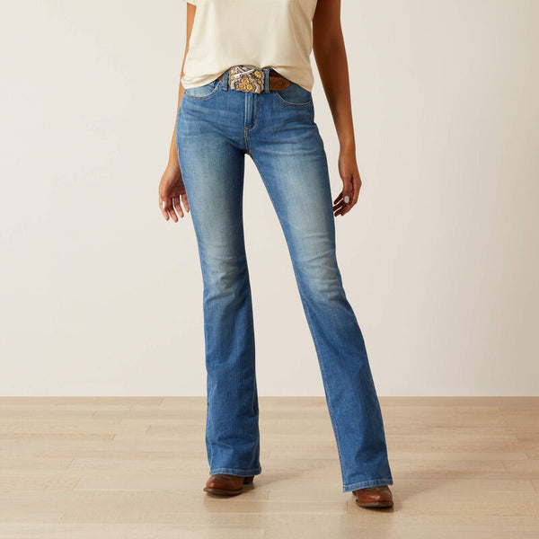 Ariat High Rise Cassandra Boot Cut Jeans - Broken horn