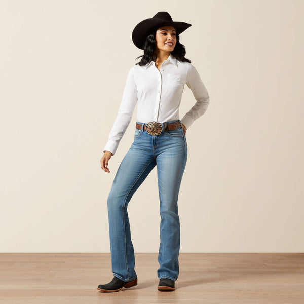 Ariat High Rise Rowyn Boot Cut Jean - Broken horn