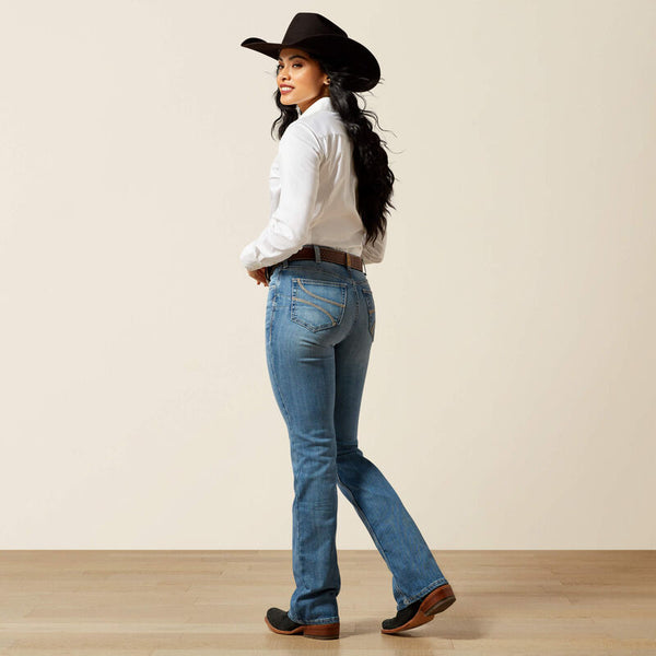 Ariat High Rise Rowyn Boot Cut Jean - Broken horn
