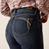 Ariat Women's High Rise Naz Slim Trouser Jean - Broken horn