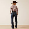 Ariat Women's High Rise Naz Slim Trouser Jean - Broken horn