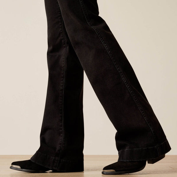 Ariat Women's High Rise Dixie Slim Trouser Jeans - Broken horn