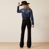 Ariat Women's High Rise Dixie Slim Trouser Jeans - Broken horn