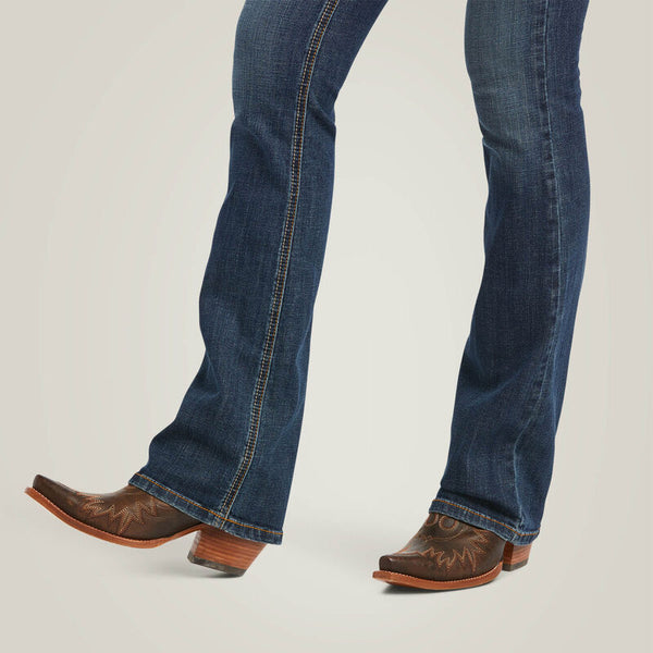 Ariat R.E.A.L High Rise Fernanda Boot Cut Jean - Broken horn