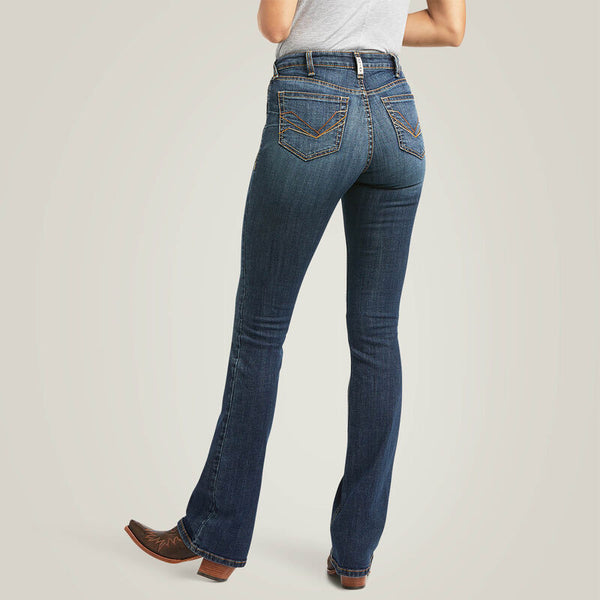 Ariat R.E.A.L High Rise Fernanda Boot Cut Jean - Broken horn