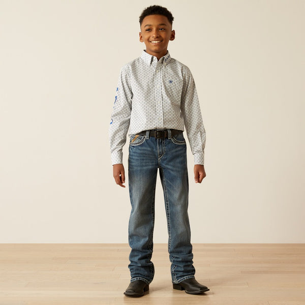 Ariat Youth Team Drew Classic Fit Shirt - Broken horn
