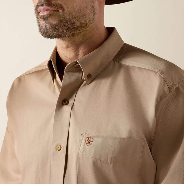 Ariat Solid Twill Classic Fit Shirt - Broken horn