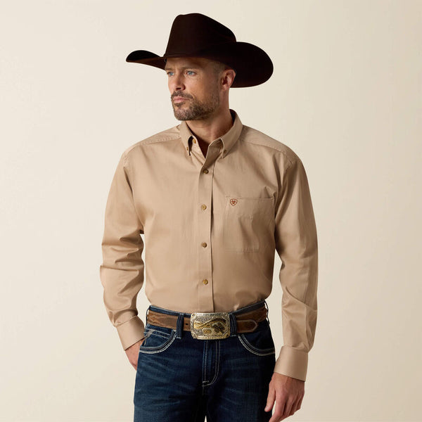 Ariat Solid Twill Classic Fit Shirt - Broken horn