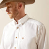 Ariat Solid Twill Classic Fit Shirt - Broken horn