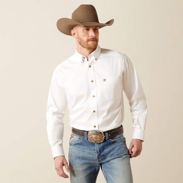 Ariat Solid Twill Classic Fit Shirt - Broken horn