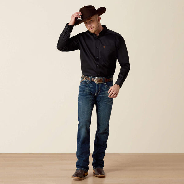 Ariat Solid Twill Classic Fit Shirt - Broken horn