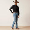 Ariat Men Team Logo Twill Classic Fit - Black Mexico - Broken horn