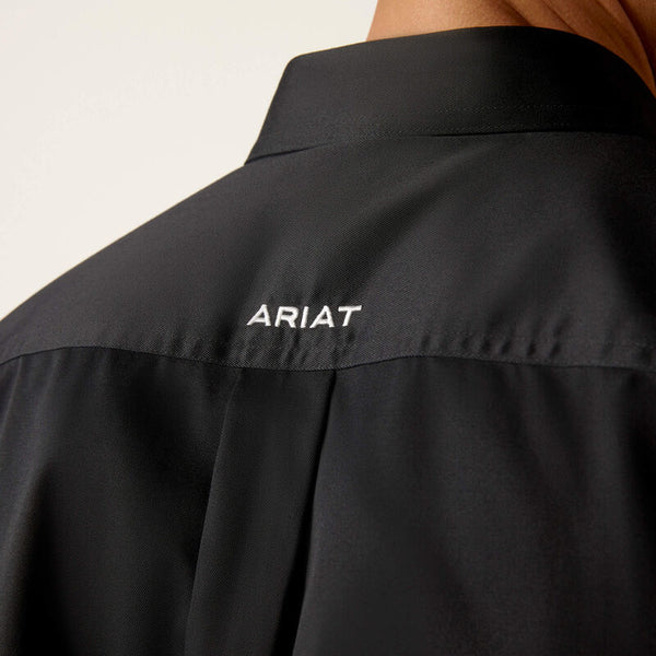 Ariat Men Team Logo Twill Classic Fit - Black Mexico - Broken horn