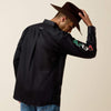 Ariat Men Team Logo Twill Classic Fit - Black Mexico - Broken horn