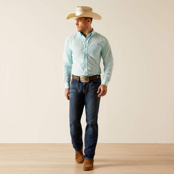 Ariat Men Wrinkle Free Shepard Fitted Shirt - Broken horn