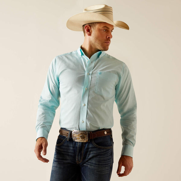 Ariat Men Wrinkle Free Shepard Fitted Shirt - Broken horn