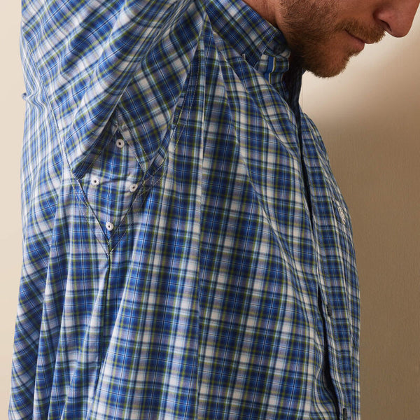 Ariat Pro Series Team Samson Classic Fit Shirt - Blue - Broken horn