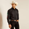 Ariat Mens Team Logo Twill Fitted - Broken horn