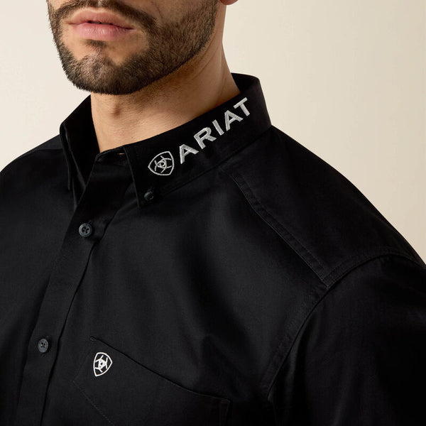 Ariat Mens Team Logo Twill Fitted - Broken horn