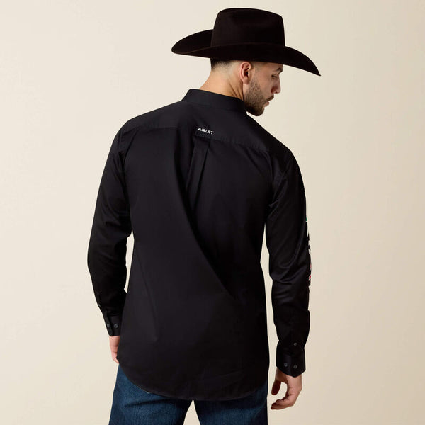 Ariat Mens Team Logo Twill Fitted - Broken horn