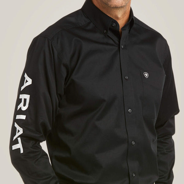 Ariat Mens Team Logo Twill Fitted Fit - Broken horn
